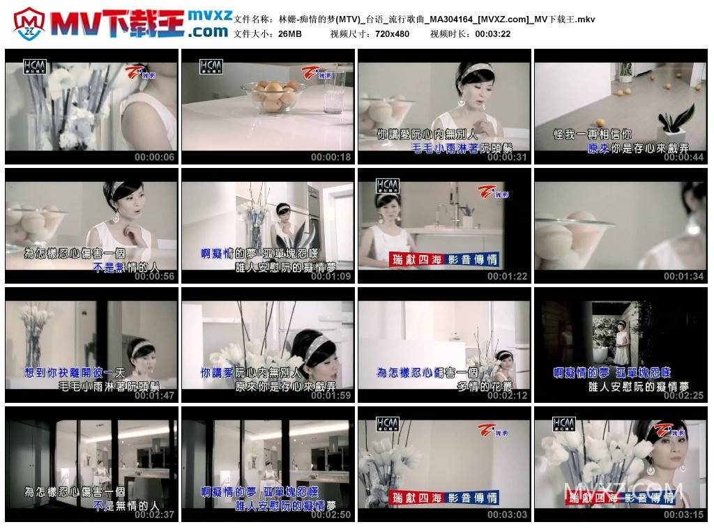林姗-痴情的梦(MTV)_台语_流行歌曲_MA304164